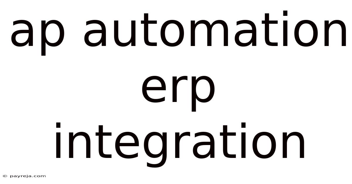 Ap Automation Erp Integration Ap Automation Erp Integration