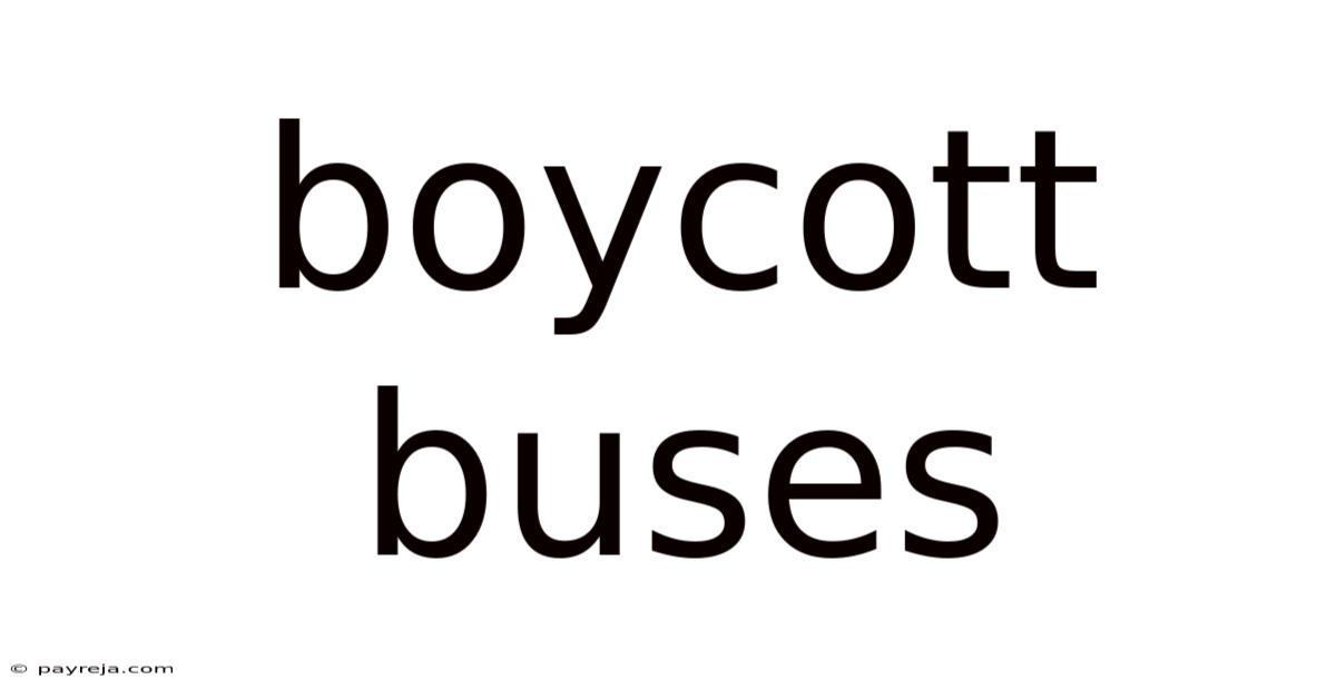 Boycott Buses