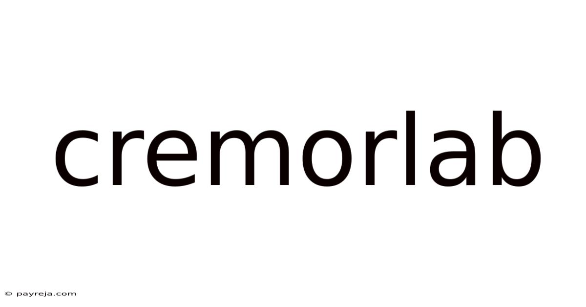 Cremorlab Cremorlab