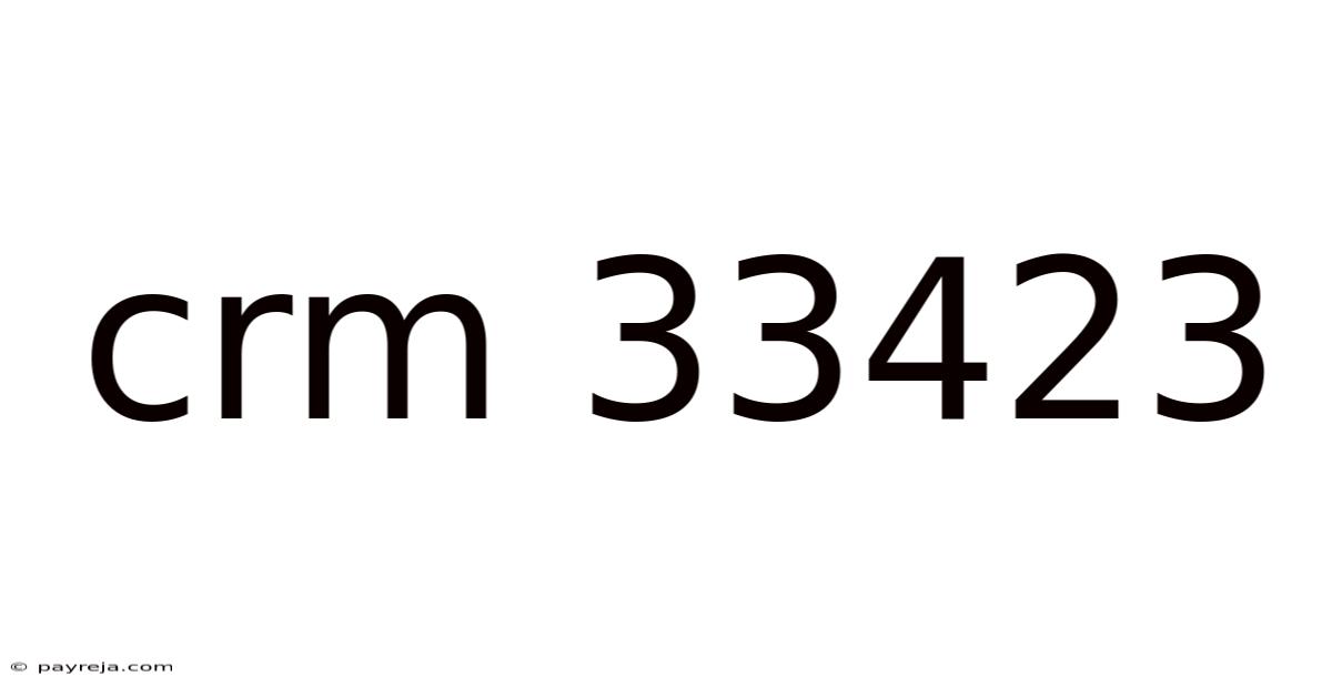Crm 33423