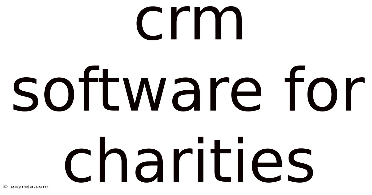 Crm Software For Charities Crm Software For Charities