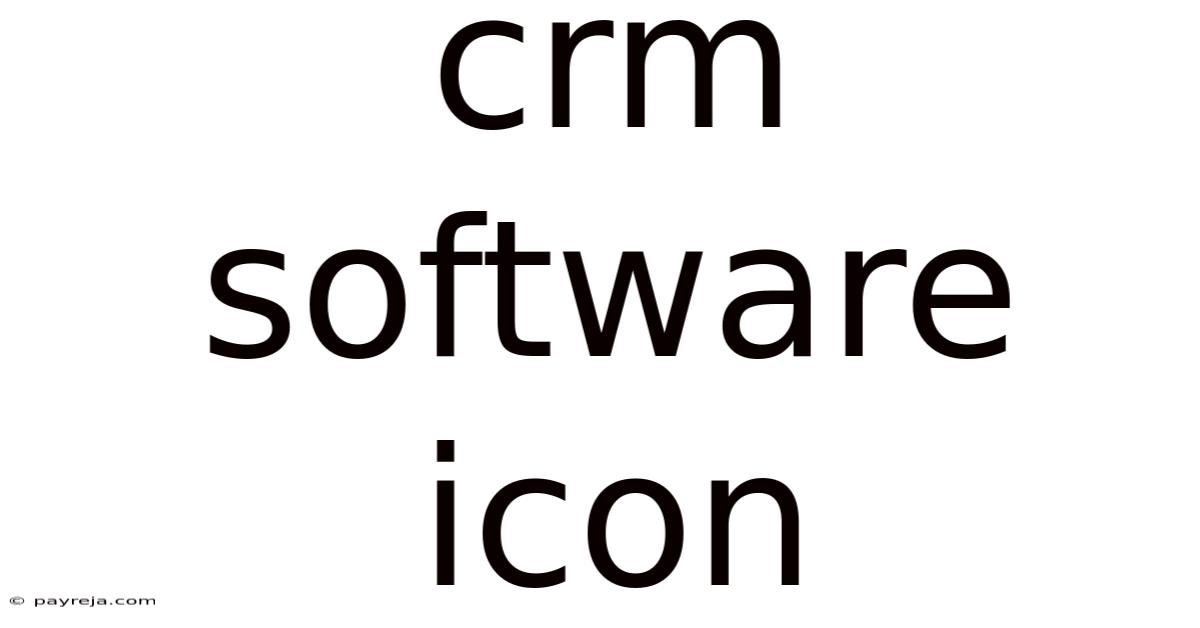 Crm Software Icon Crm Software Icon