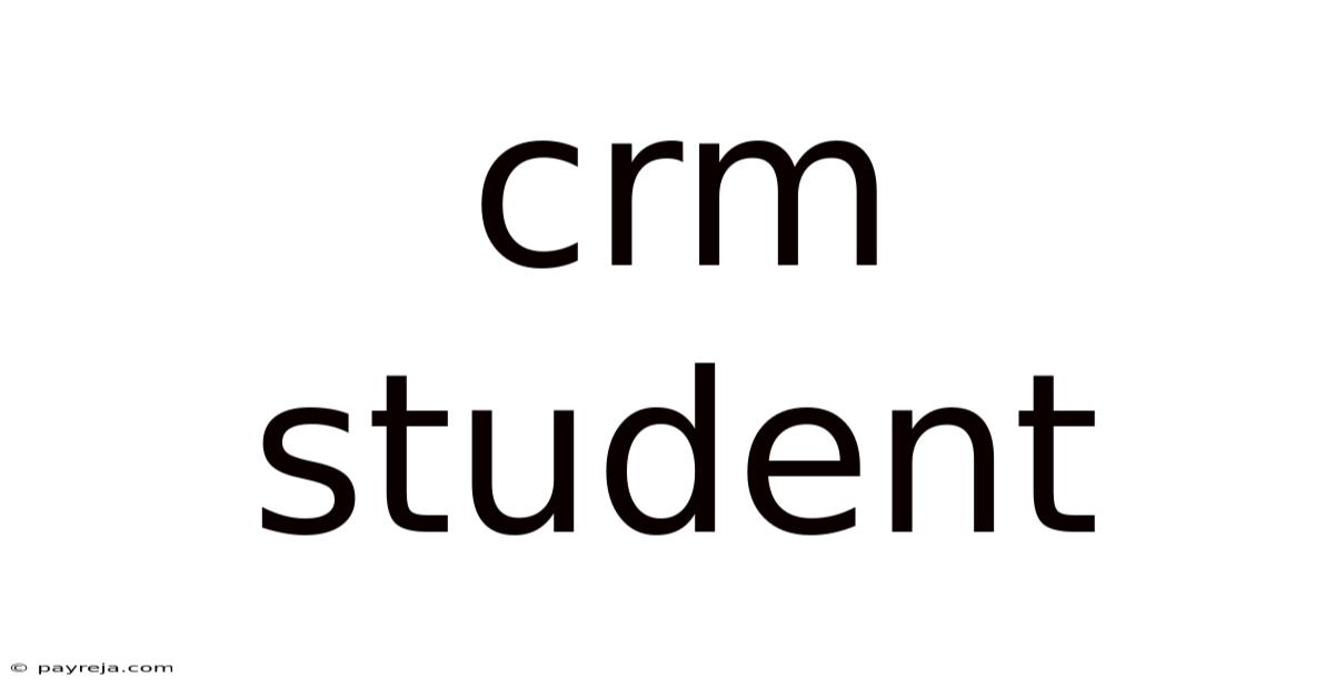Crm Student Crm Student