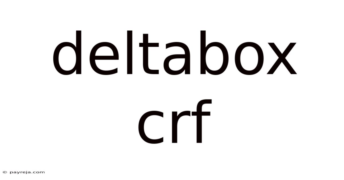 Deltabox Crf Deltabox Crf