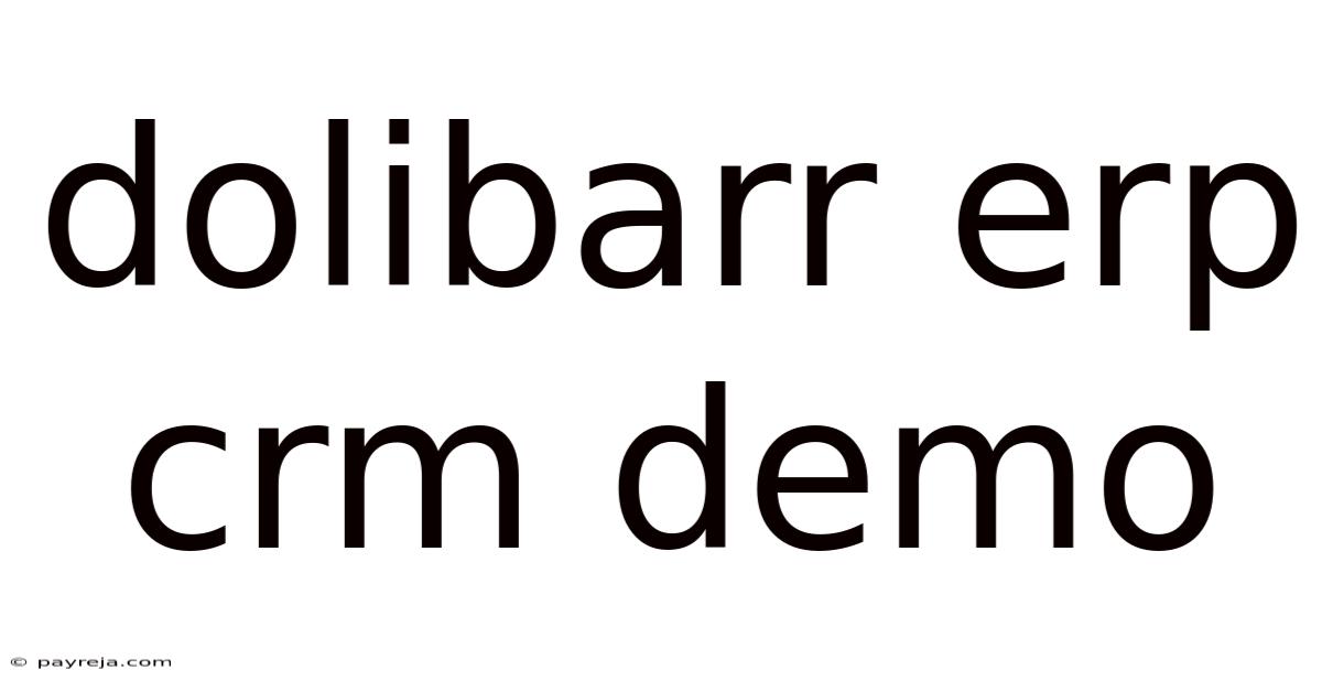 Dolibarr Erp Crm Demo Dolibarr Erp Crm Demo