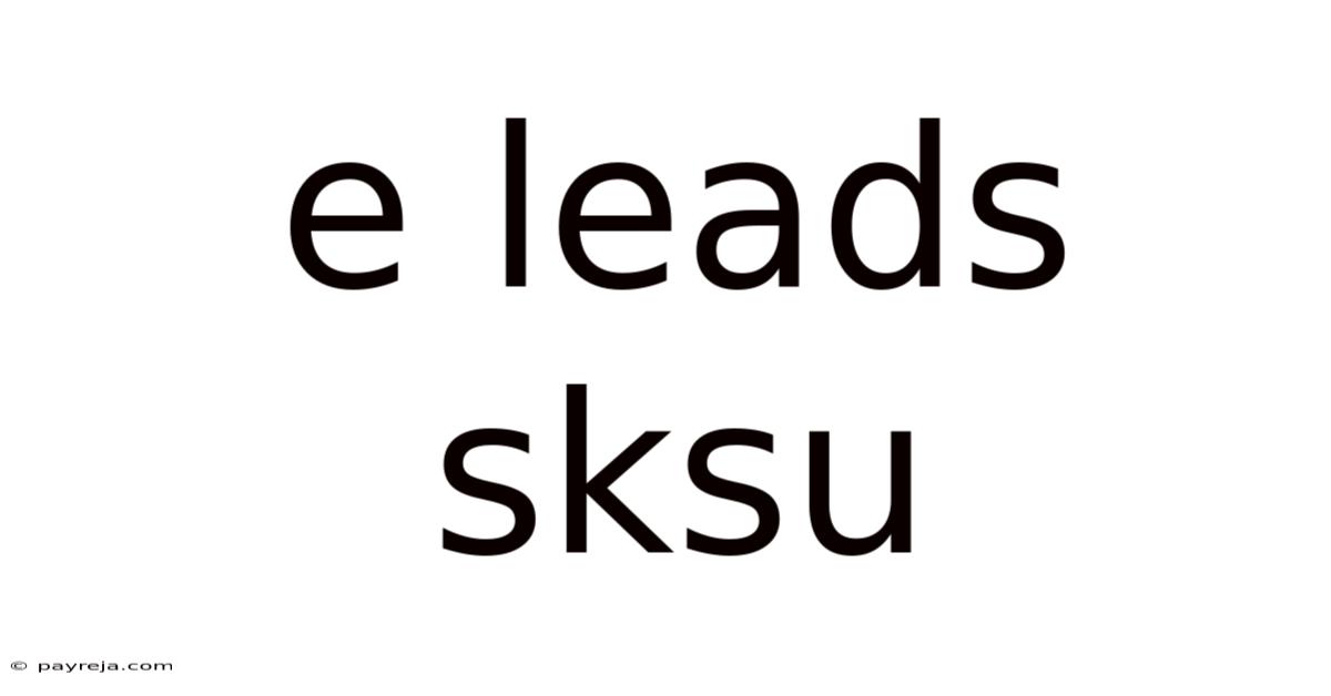 E Leads Sksu