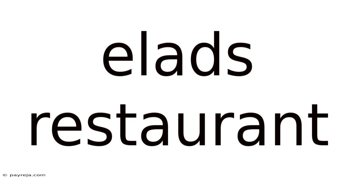 Elads Restaurant