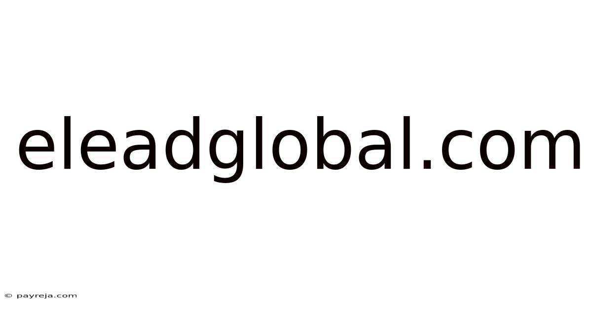 Eleadglobal.com Eleadglobal.com