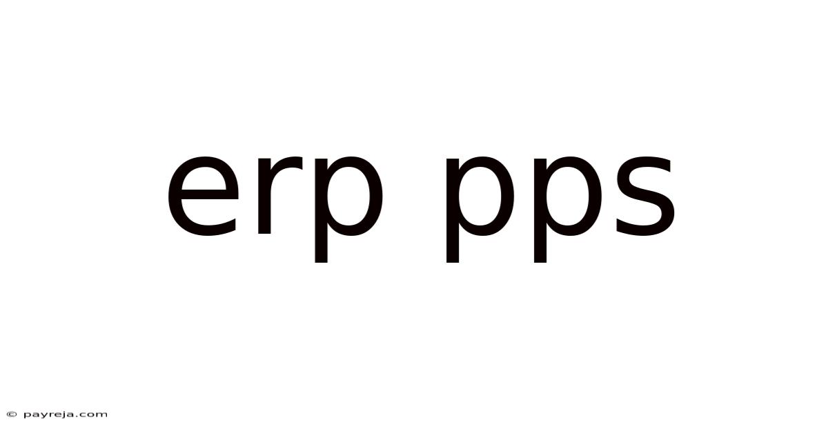 Erp Pps Erp Pps