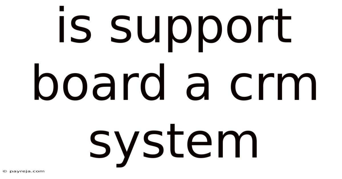 Is Support Board A Crm System Is Support Board A Crm System