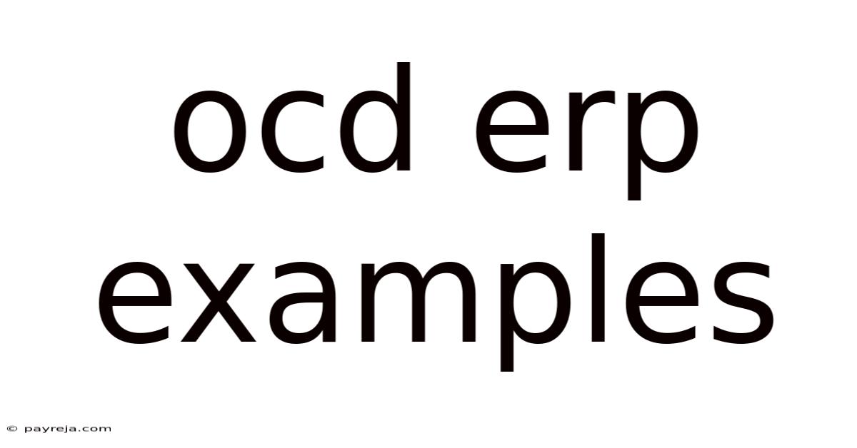 Ocd Erp Examples