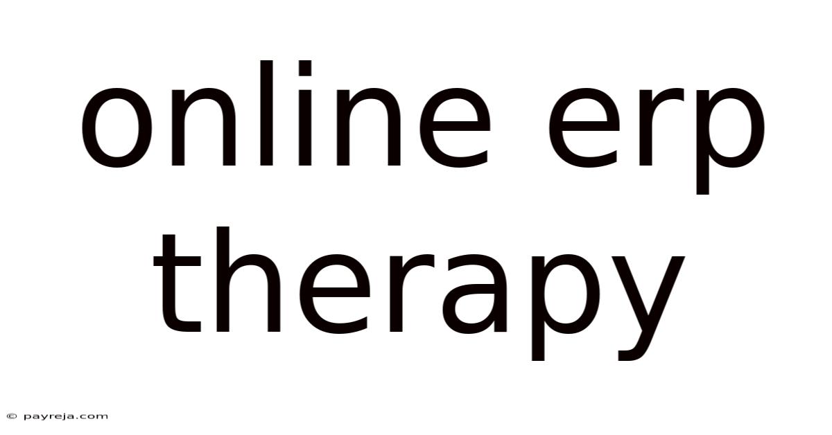 Online Erp Therapy