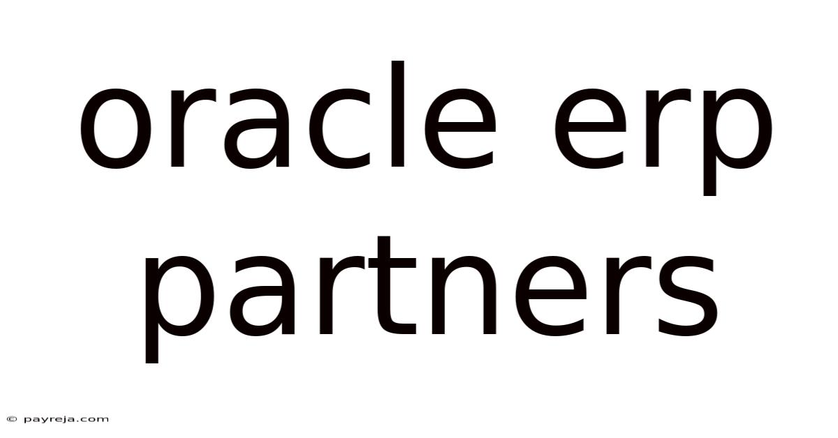 Oracle Erp Partners