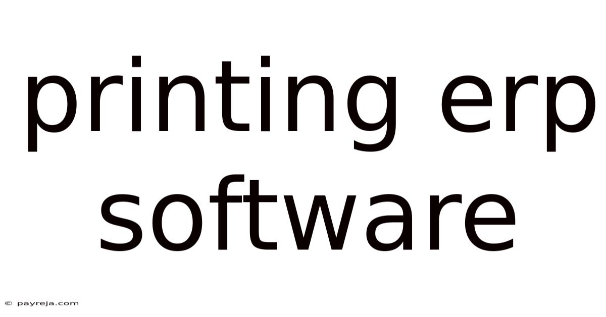 Printing Erp Software Printing Erp Software