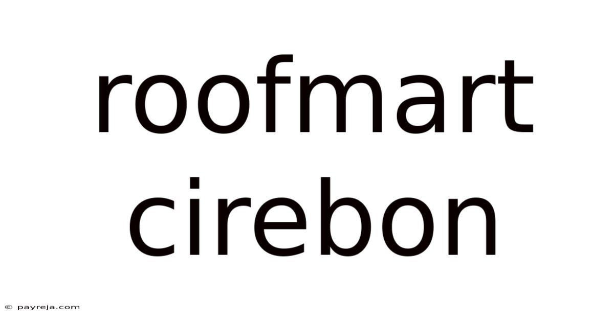 Roofmart Cirebon Roofmart Cirebon