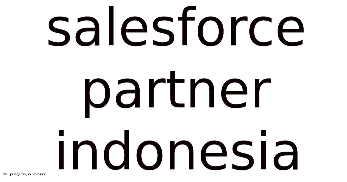 Salesforce Partner Indonesia Salesforce Partner Indonesia