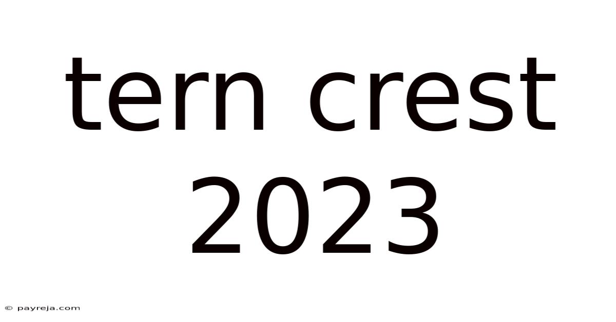 Tern Crest 2023 Tern Crest 2023
