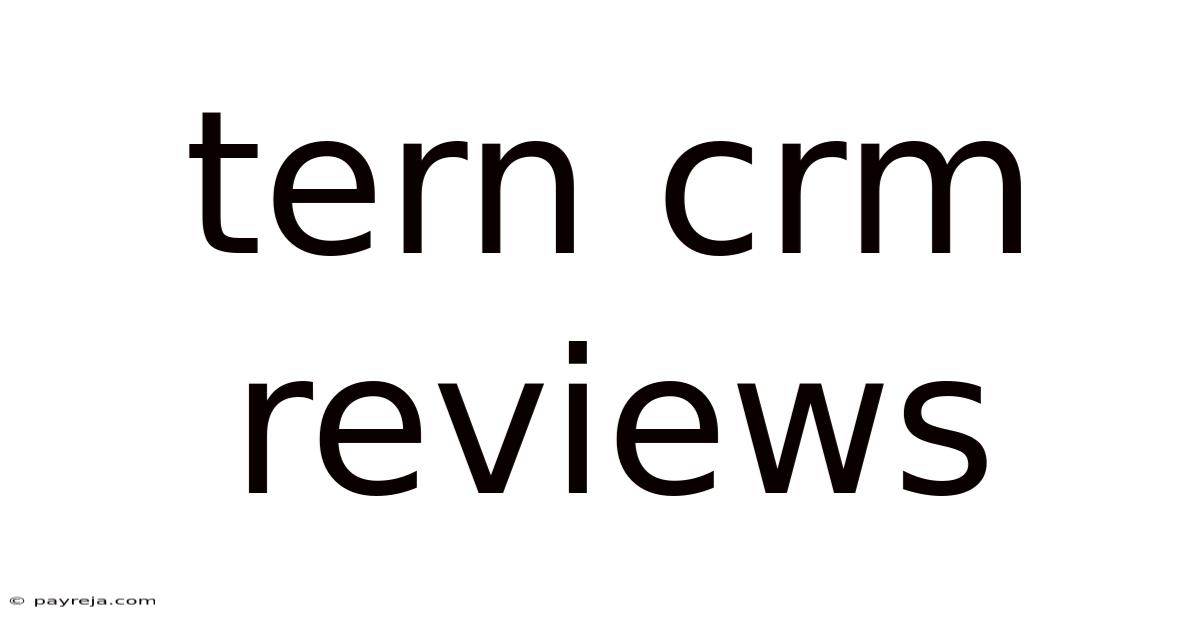 Tern Crm Reviews Tern Crm Reviews