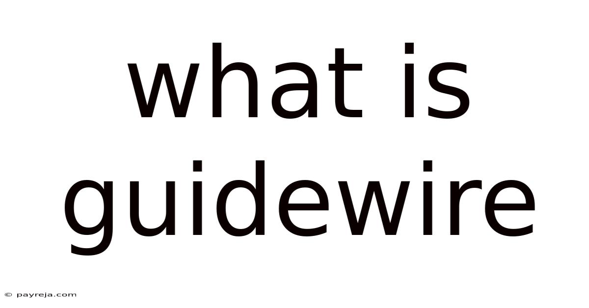 What Is Guidewire