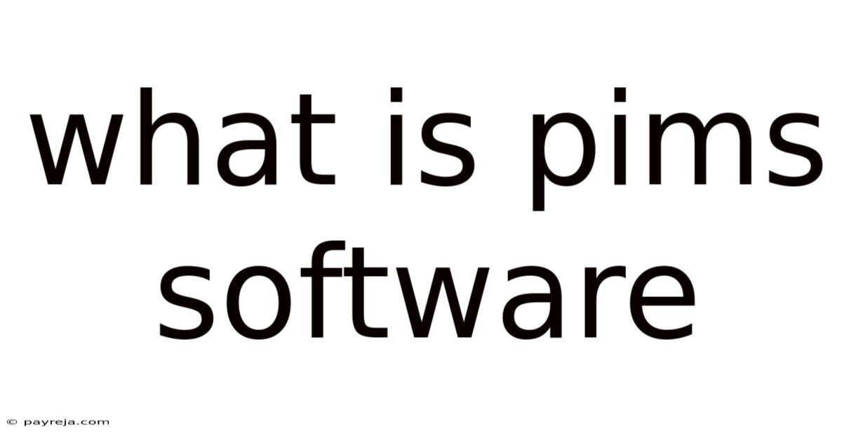 What Is Pims Software