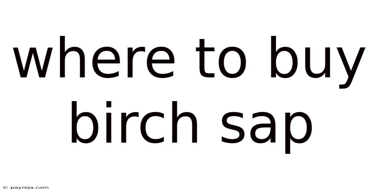 Where To Buy Birch Sap Where To Buy Birch Sap