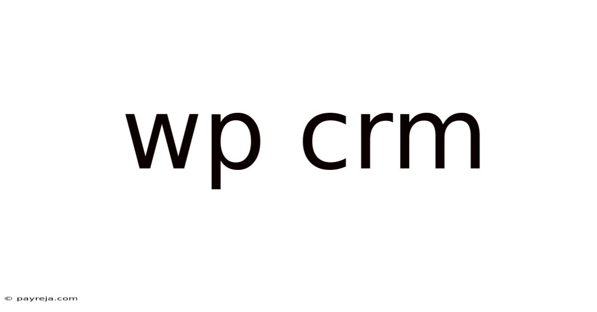 Wp Crm